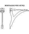 Support d'étagère série Sansone technique verre Support d'étagère série Sansone technique verre