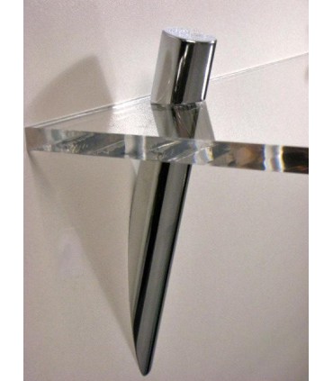 Support d'étagère série Archia chromé brillant