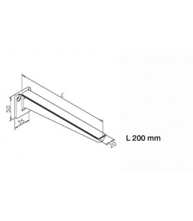 Support d'étagère sur platine technique lg.200 Support d'étagère sur platine technique lg.200
