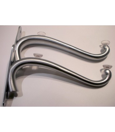 Support d'étagère série S.351 nickel satiné