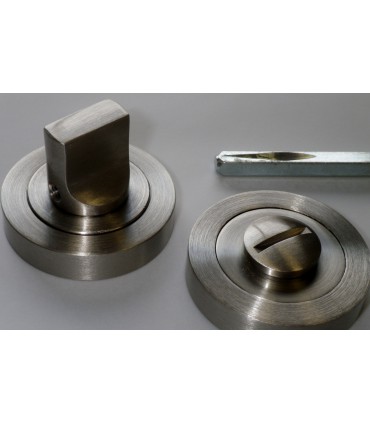 Rosace ronde a condamnation nickel satiné