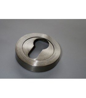 Rosace ronde pour entrée de clé I nickel satiné Rosace ronde pour entrée de clé I nickel satiné