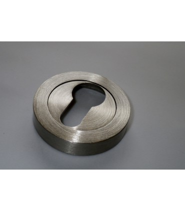 Rosace ronde pour entrée de clé I nickel satiné