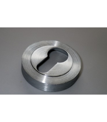 Rosace ronde pour entrée de clé I chromé satiné