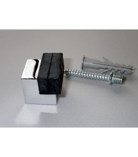 Butée de porte série Dado chromé brillant