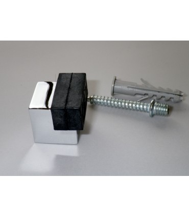 Butée de porte série Dado chromé brillant