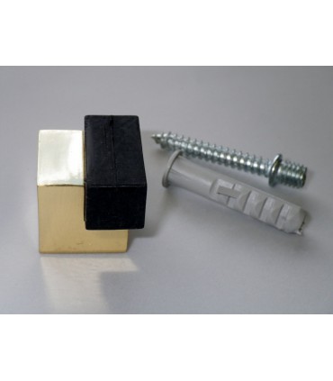 Butée de porte série Dado laiton poli brillant