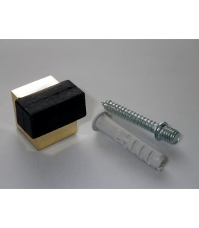 Butée de porte série Dado laiton poli brillant