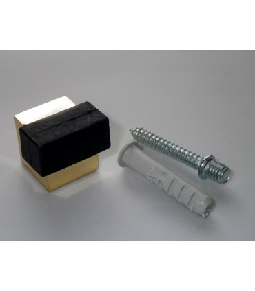 Butée de porte série Dado laiton poli brillant