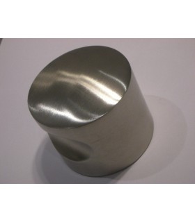 Bouton a encoche inox aisi 316 finition brossé