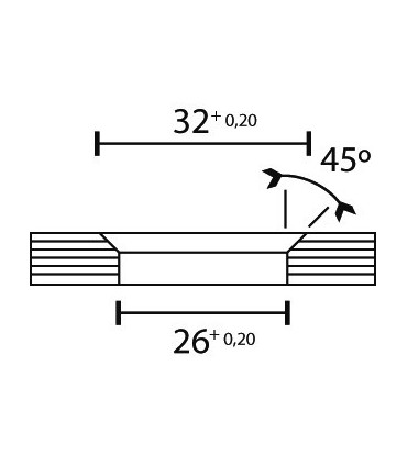 Raccord verre / verre
