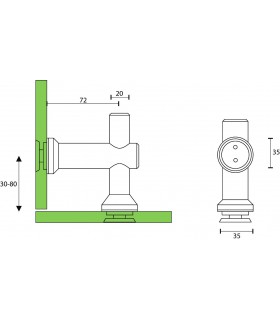Raccord verre / verre Raccord verre / verre
