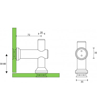 Raccord verre / verre