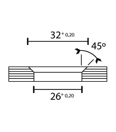 Raccord verre / verre