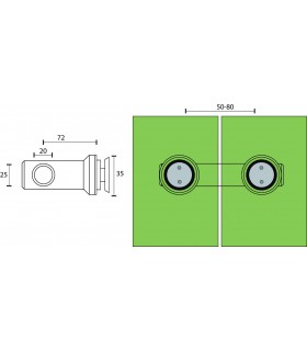 Raccord verre / verre Raccord verre / verre