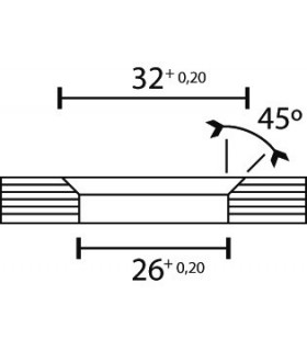 Détail trou fraisé Détail trou fraisé