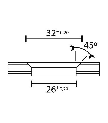 Fixation mur / verre