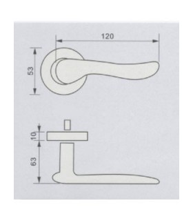 Poignée béquille série 2001 technique