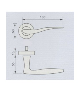 Poignée béquille série 2005 technique