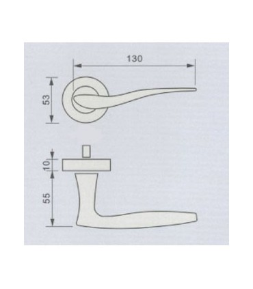 Poignée béquille série 2005 technique