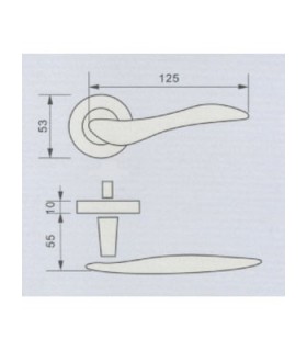 Poignée béquille série 2007 technique