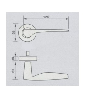 Poignée béquille série 2012 technique