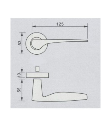 Poignée béquille série 2012 technique
