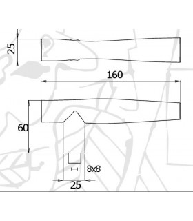 Poignée béquille Picasso Poignée béquille Picasso