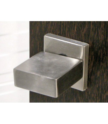 Poignée bouton carré plat