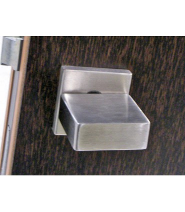 Poignée bouton carré plat