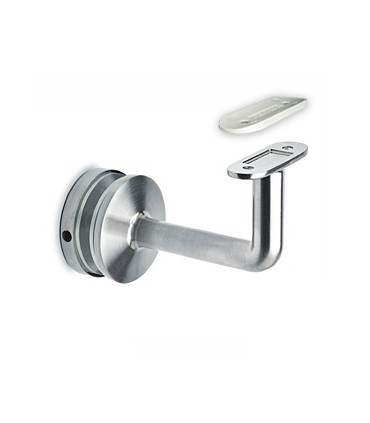 Support de main courante effet inox brossé