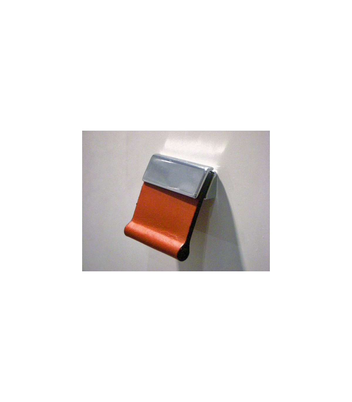 Bouton de meuble cuir carré - Poignée bouton en cuir pour meuble 