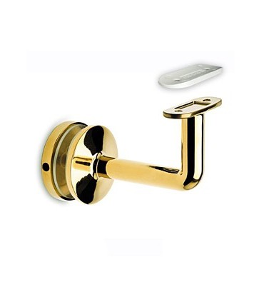 Support de main courante effet laiton poli