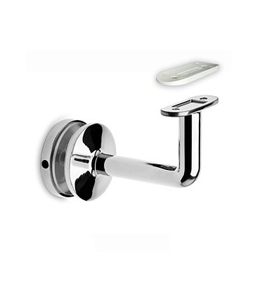 Support de main courante chromé brillant