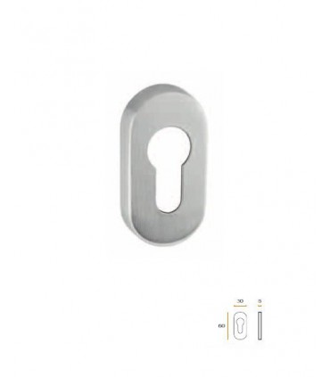 Rosace entrée de clé I Ovale