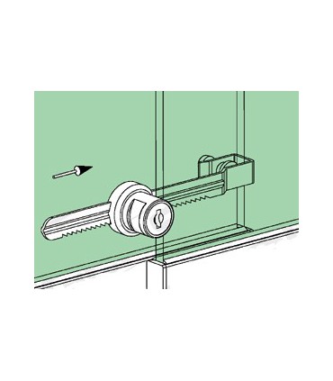 Serrure à crémaillère