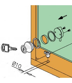 Serrure à cylindre montage Serrure à cylindre montage