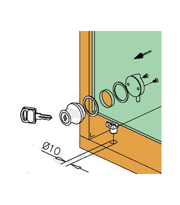 Serrure à cylindre montage