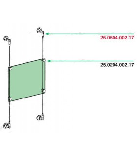 Fixation pivotante pour câble Ø 2.5 mm Fixation pivotante pour câble Ø 2.5 mm