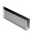 Profil aluminium de 40 x 20 x 40 mm anodisé argent mat