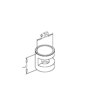Fixation miroir Rondo