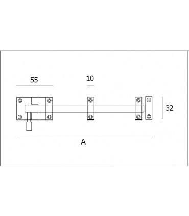 Targette a pêne rond