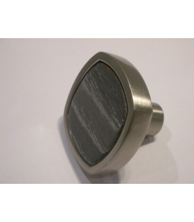 Bouton Quattro bois et nickel couleur silver Bouton Quattro bois et nickel couleur silver