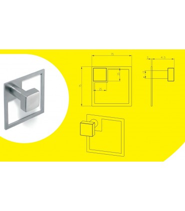 Patère Eccentric carré technique