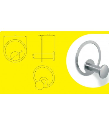 Patère Eccentric simple