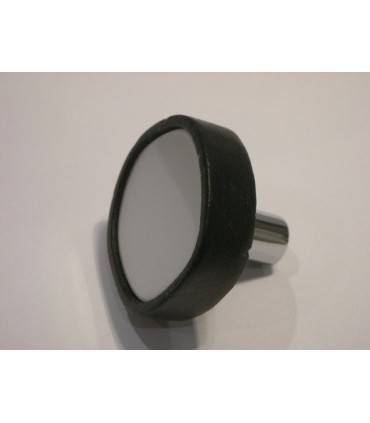 Bouton bois wenge et acrylic blanc