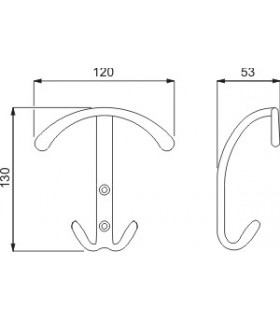 Patère Ancre technique