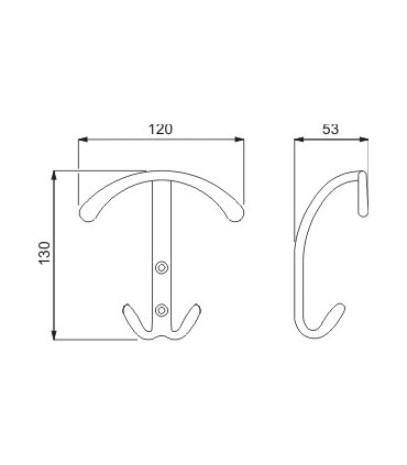 Patère Ancre technique