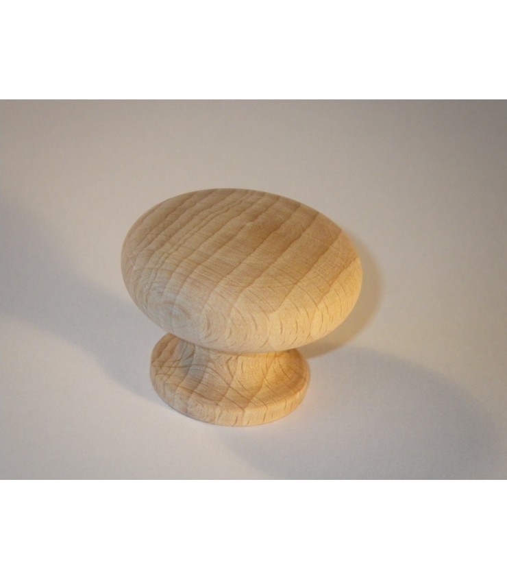 Poignée bouton en Bois naturel - Poignée bouton en bois pour meuble