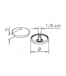 Kit de fixation pour miroir percé